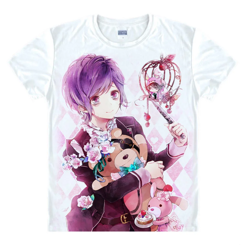 [XHTWCY] футболка DIABOLIK LOVERS s японское аниме манга рубашка Komori Yui аято Сакамаки мужская