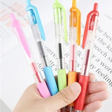 Канцелярские Цветные быстросохнущие пресс нейтральная ручка 0,5 мм/0,3 мм студент написание черная ручка офис подпись ручка