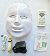 7 colors photon PDT led skin care led facial mask blue green red light therapy for sale 2 pcs per order