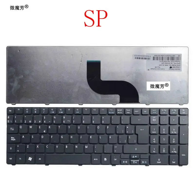 Испанская клавиатура для Acer Aspire 5733 5733Z 5250 5340 5349 5360 5750 5750G 5750ZG 5800 5810 5741Z 5742 черная SP
