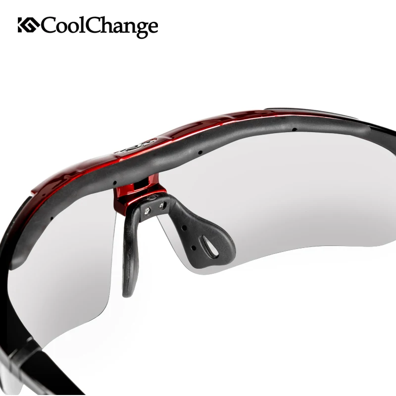 CoolChange Professional Polarized Cycling Glasses Bike Goggles Outdoor Sports Bicycle Sunglasses With 5 Lens Myopia Frame