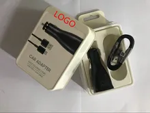 100pcs/lot 100% Genuine original 15w 9V-1.67A or 5V-2A USB Fast Car Charger Adapter With original 1.2m micro usb cable For S8 7