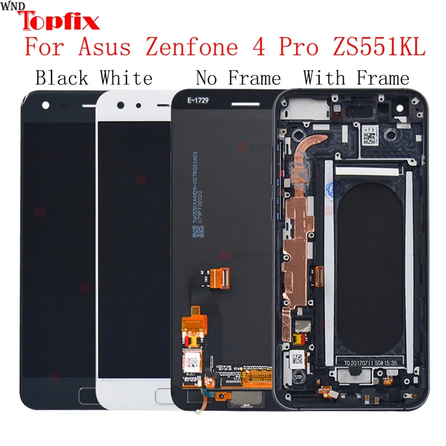 

5.5"Inch LCD Complete For Asus Zenfone 4 Pro ZS551KL 100% Tested LCD Display Touch Screen Digitizer Assembly Replacement Parts