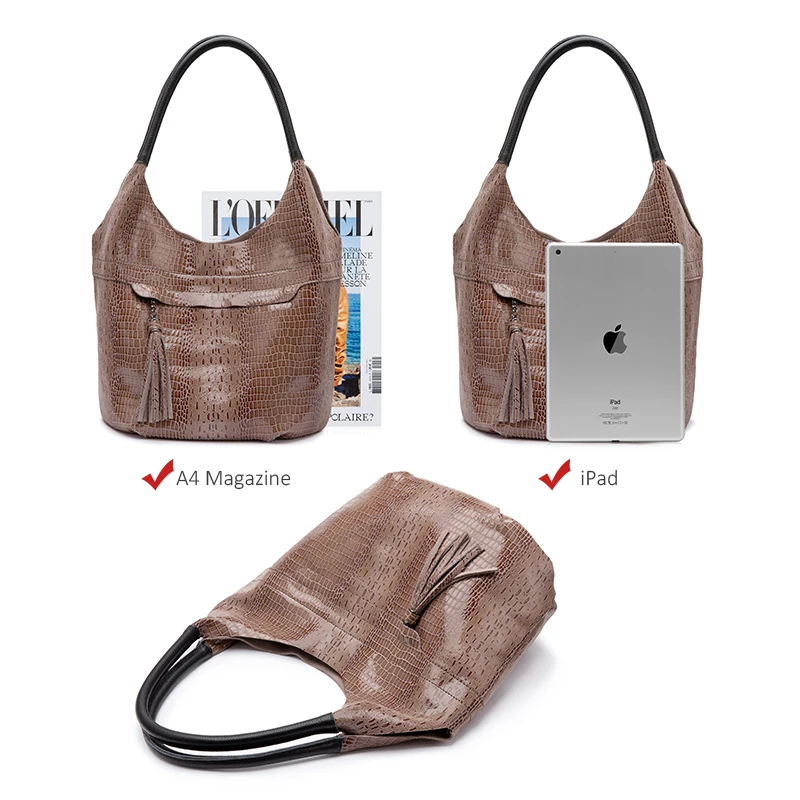 REALER Брендовая женская сумка из натуральной кожи с кисточками, женская сумка на плечо, роскошные модные дизайнерские сумки, сумки-мессенджеры для женщин