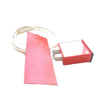 

120V 80W 76*203*1.5mm Heat Pad for pipe digital thermostat on wire 1500mm lead wire come out from middle of 76mm side