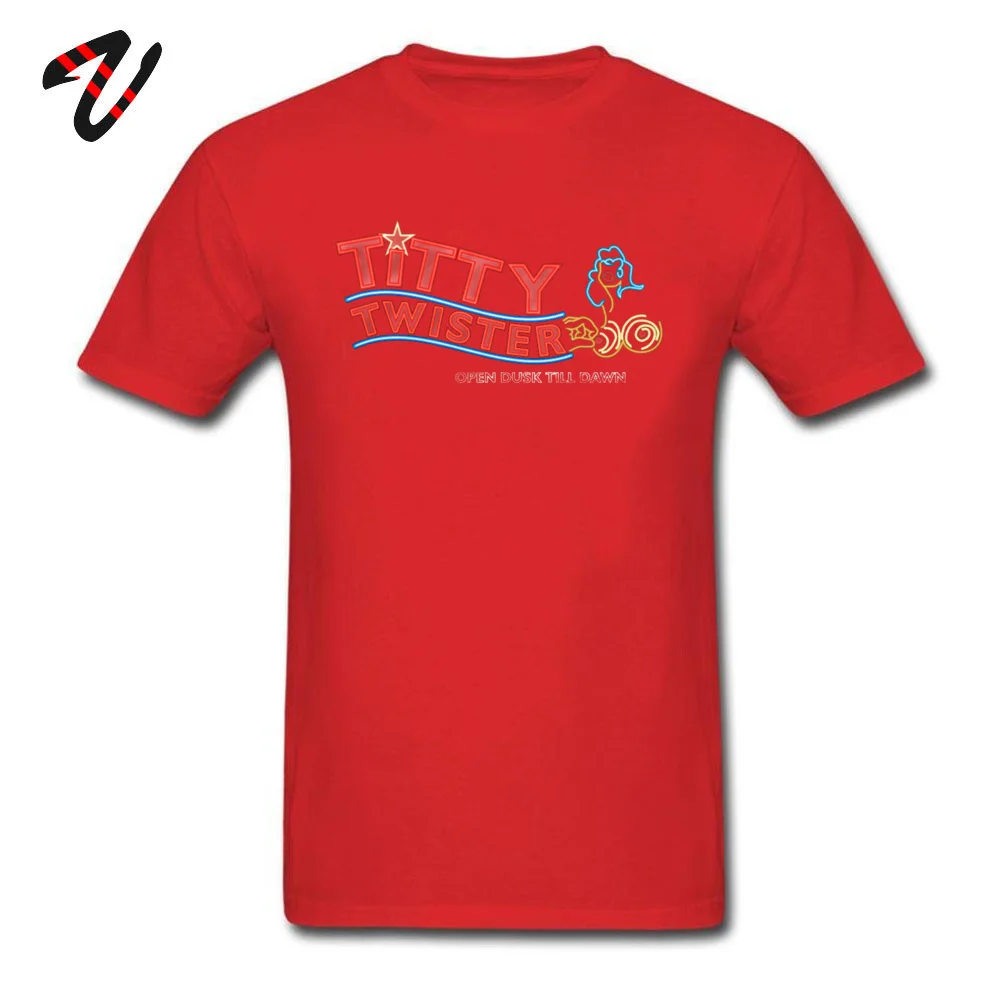 Man Coupons Summer Tops Shirt O Neck Summer 100% Cotton Top T-shirts Fashionable Short Sleeve Custom Clothing Shirt Titty Twister Club From Dusk Till Dawn 19301 red