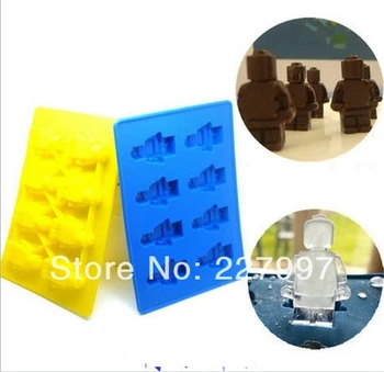 

Wholesale Robot Ice Mold Silicone Ice Cube Trayuse for Kitchen Makes Home, Free Shipping 200pcs/lot