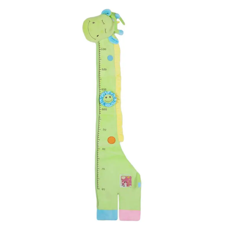 Погремушки для детей кольцо колокольчик мобильных Высота Мера мягкие плюшевая Детская игрушка 1 м высокий жираф дети спальня стены фото Стикеры - Цвет: Green
