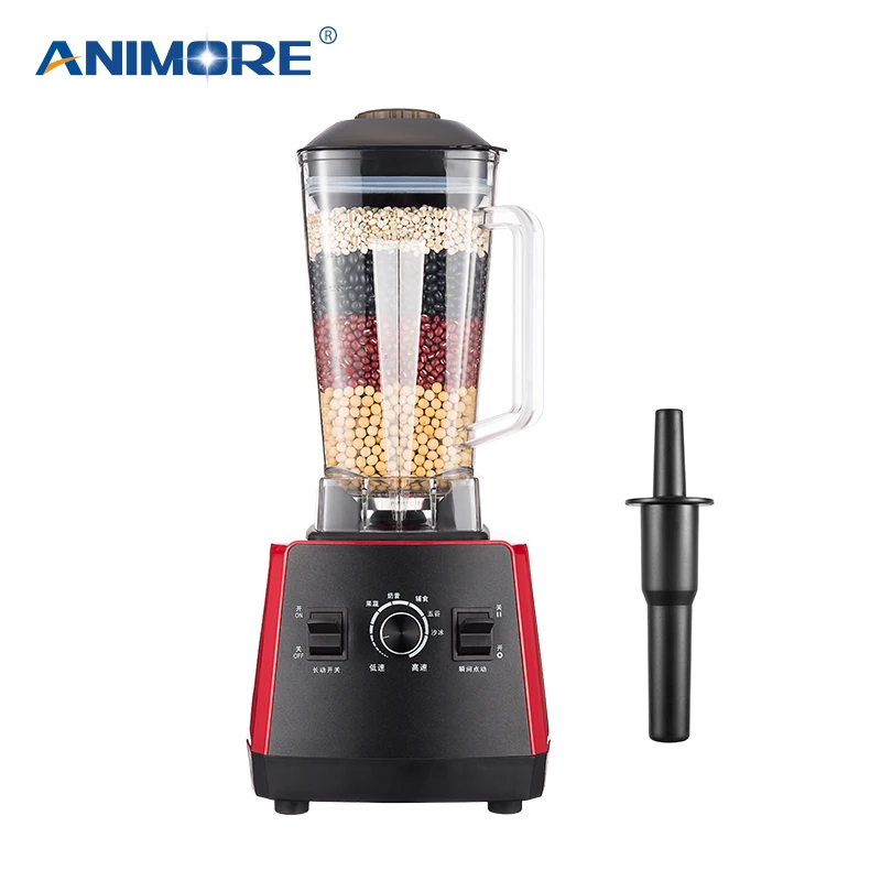 

ANIMORE Home Professional Smoothies Power Blender Food Mixer Juicer Food Fruit Processor 1200W 220V 1.7L Powerful Blender
