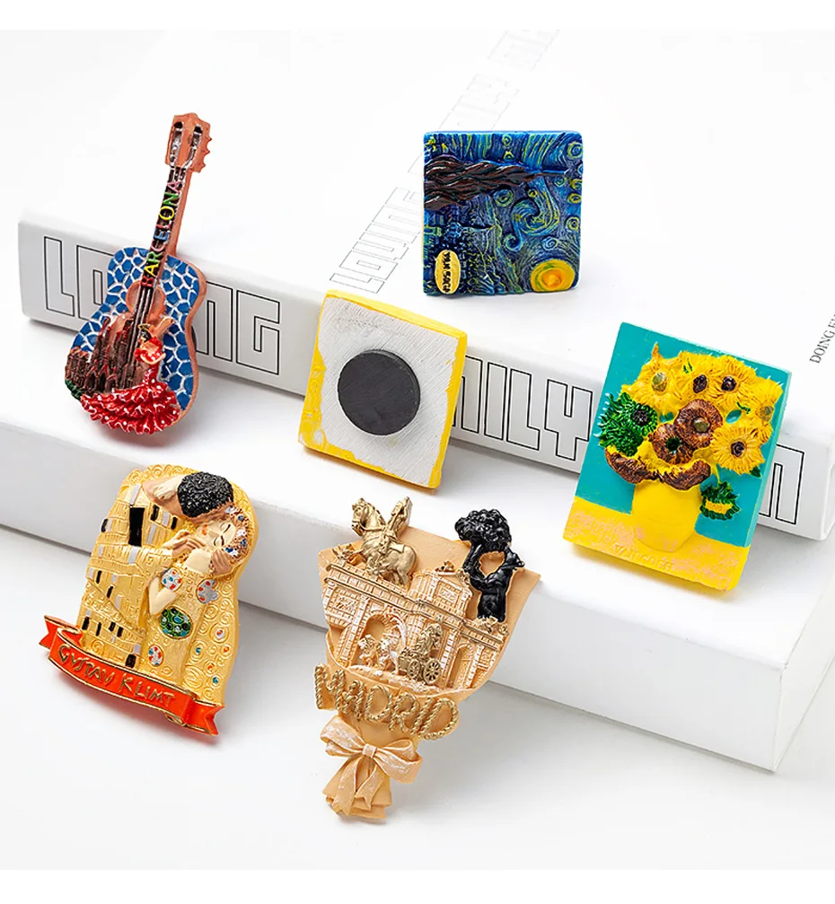 Creative painting  fridge magnet 03