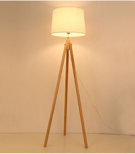 Nordic Style Wood Tripod Floor Lamp For Reading Room Hotel E27 Nordic Style Wood Tripod Floor Lamp For Reading Room Hotel E27 Led Three Legged