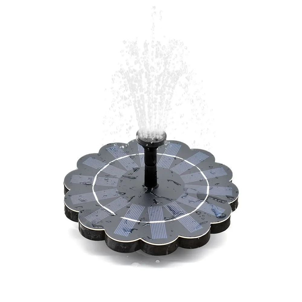 180L/ч водяной насос на солнечной батарее со съемным водяным насосом 4-уровневый поток воды на солнечных батареях плавающий фонтан с кулиской мешок