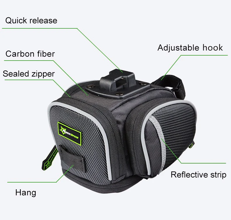 Clearance ROCKBROS Cycling Saddle Bags Mountain Road Bike MTB Seat Post Bag Fixed Gear Fixie Cycle Rear Bags Bicycle Accessories 3 Colors 2 Clearance ROCKBROS Cycling Saddle Bags Mountain Road Bike MTB Seat Post Bag Fixed Gear Fixie Cycle Rear Bags Bicycle Accessories 3 Colors 2