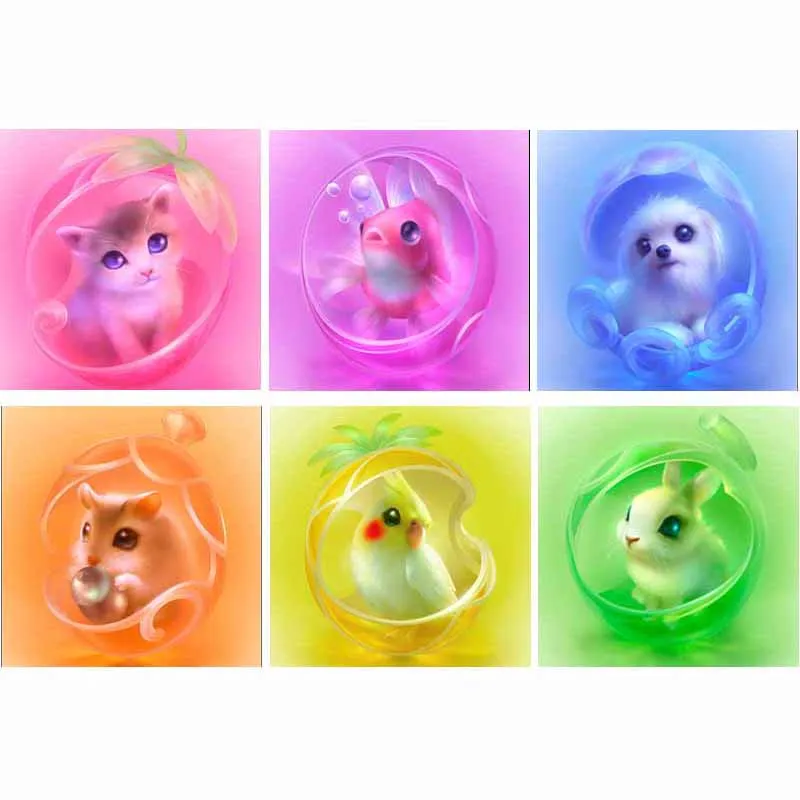 5d diy square animal diamond embroidery kits painting cross stitch mosaic craft cartoon animals decoration for children' room