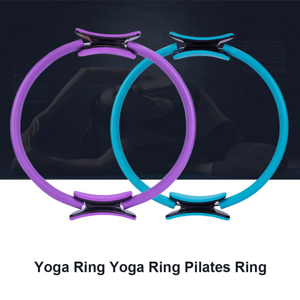 4 Colors Dual Grip Pilates Ring Magic Circle Moderate Elasticity non slip Yoga FitnessTool ...