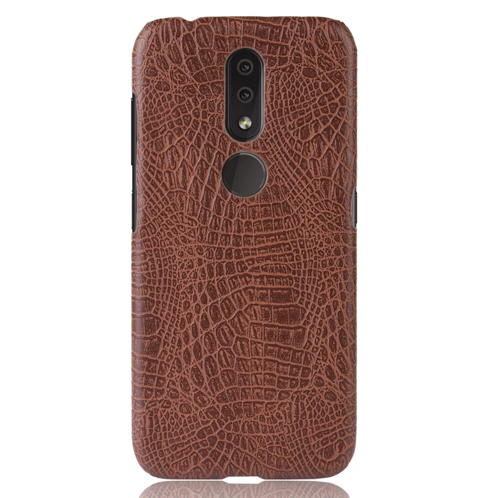 Чехол для Nokia 4 2 Ретро Роскошный чехол из искусственной кожи под крокодила Nokia4.2