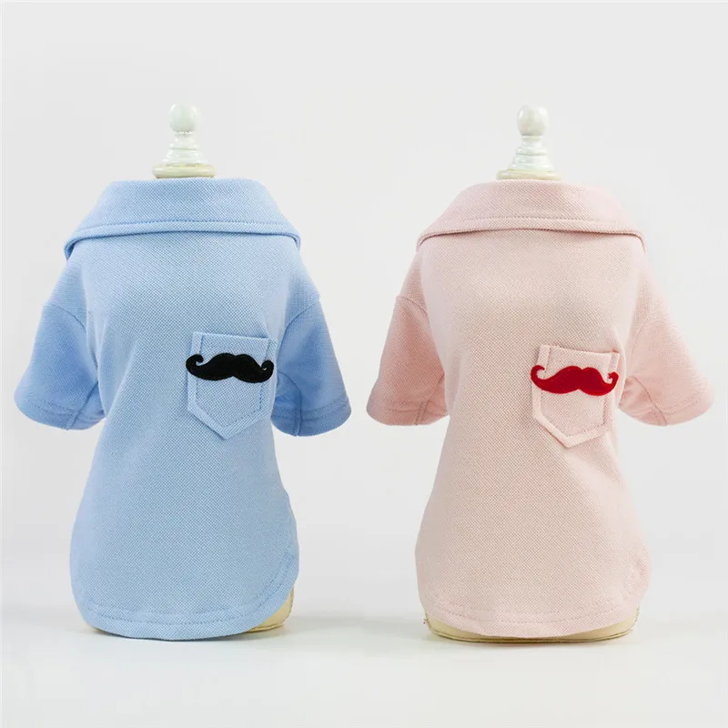 

Fashion Vest Small Dog T-shirt 100% Cotton Pet Short Sleeve Solid Clothes Summer Breathing Outfits For Little Pet Cat(S-XXL)