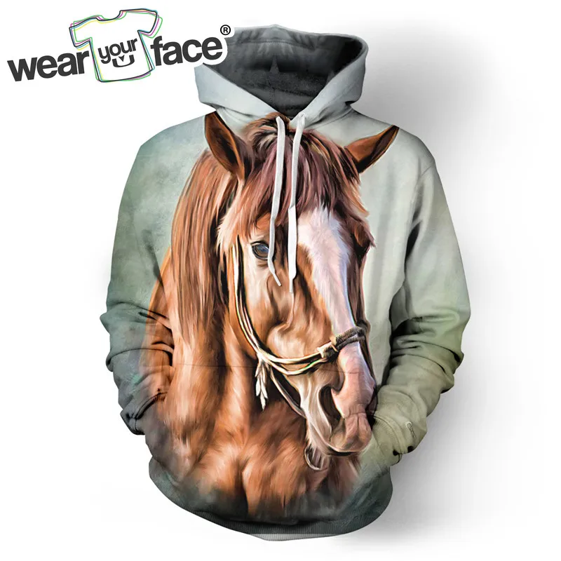 

Horse 3D All Over Printed Hoodies Sweatshirt Hipster Streetwear Casual Cool Top Kid Men Women US Size Dropship