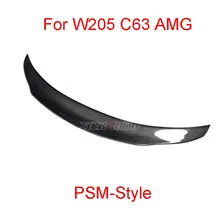 Carbon Fiber Spoiler for Mercedes W205 C63 AMG PSM-Style Mercedes-Benz C Class Sedan Styling Wing Body Kit