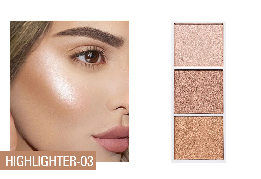 Highlighter Palette Makeup Contour Powder Matte Face Bronzer