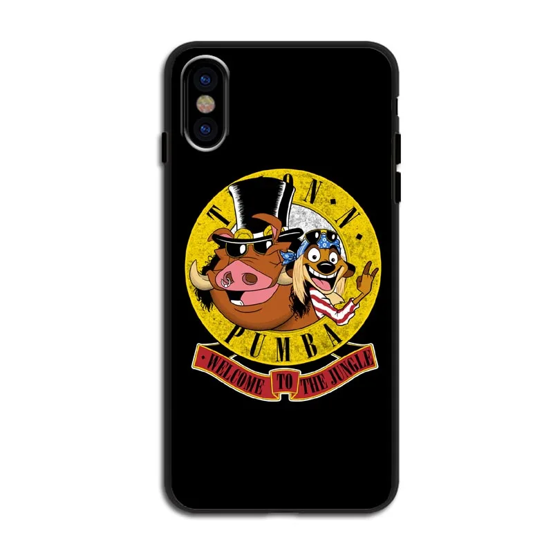 Милый мягкий силиконовый черный чехол для телефона Lion King Hakuna Matata для iPhone 11 Pro MAX 5 5S SE 6 6S Plus 7 8 Plus XS XR XS MAX - Цвет: TPU