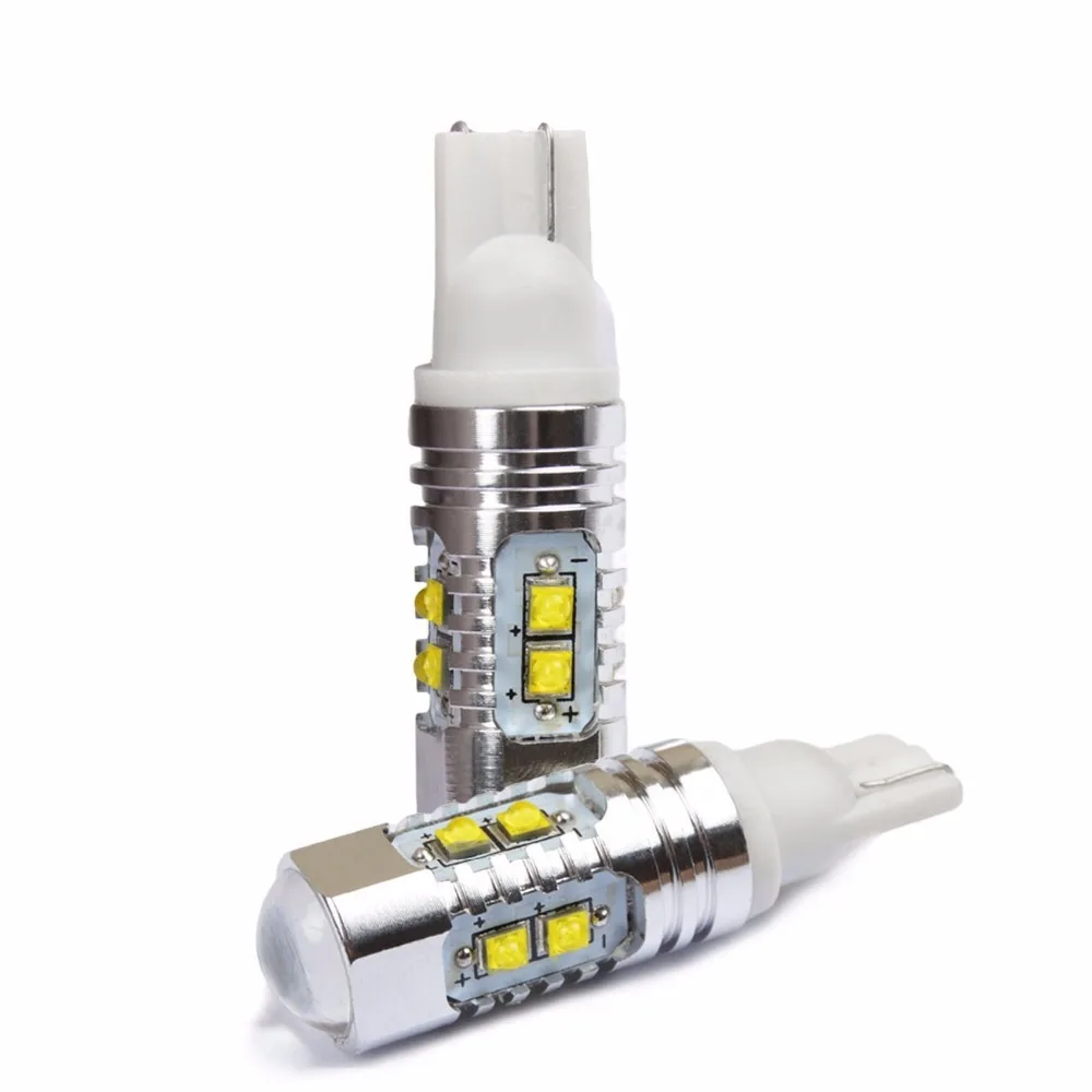 Par Lampada ультра светодиодные Pingo T10 W5w Cree чипы 50w Forte Body farolete (фонарь Dianteira) Re Seta Freio luz de