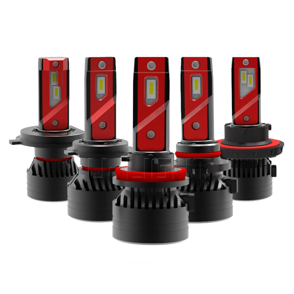 

1 Set H4 F3 Car LED Headlight H1 H3 H7 H8 H9 H11 9005 9006 HB3/4 9012 HIR2 90W 10000LM G-XP Chip Turbo Fan 6000K Front Lamp Bulb