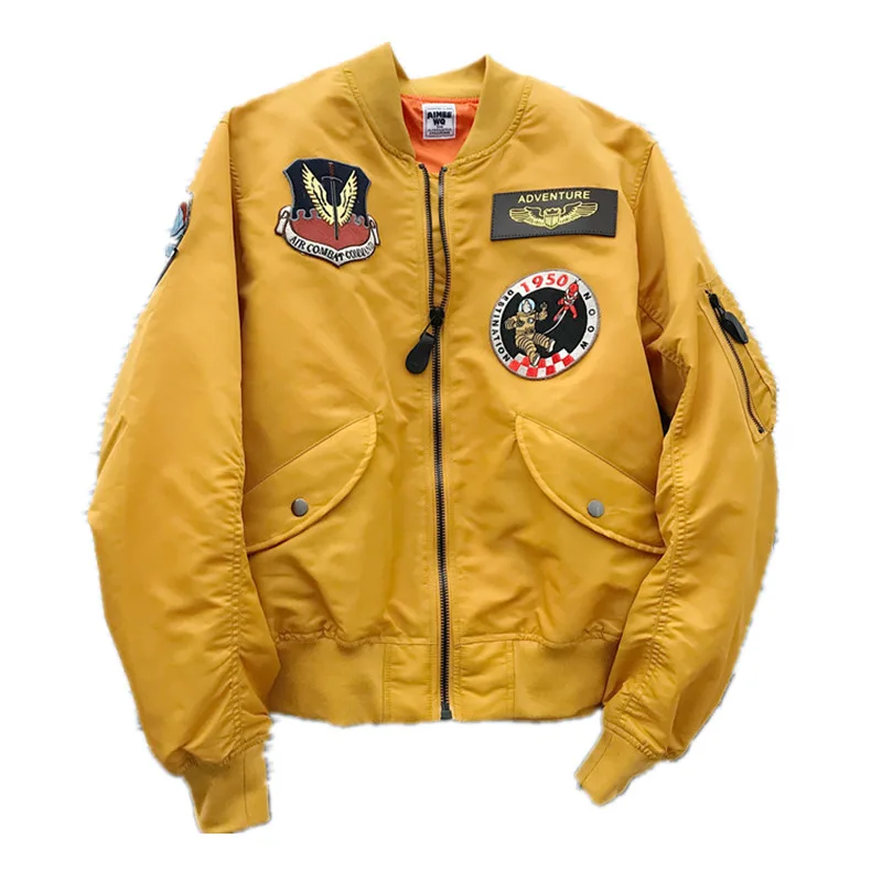 

Shuchan Fashion New 2019 Bomber Jacket Casaco Feminino Applique Women Jacket Letter Outerwear Womens Yellow pink black