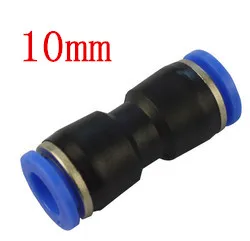 

10 pcs PU10 PU Union Straight Air Fitting PU-10 Pneumatic 10MM To 10MM Tube Pipe Hose One Touch Push In Quick Joint Coupler PU10