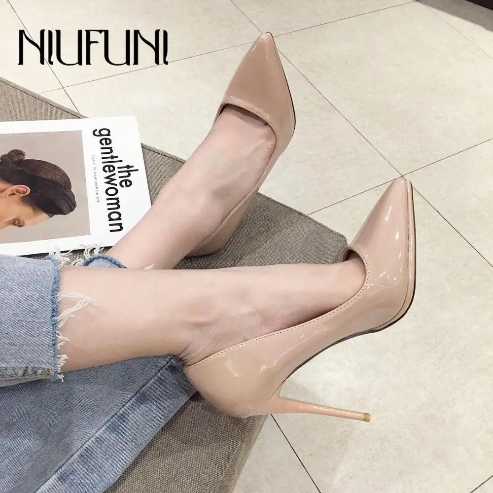 

Fashion PU Leather High Heels Women Pumps Pointed Toe Work Pump Stiletto Woman Shoes Weeding Shoes Office Career Elegant Shoes