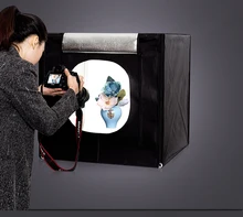 CY 70*70*70 cm LED Photo Studio Softbox Light Tent Caja Suave fotostudio foto caja de luz para la Cámara RÉFLEX DIGITAL de La Joyería Del Teléfono Juguetes zapatos