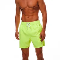 neon yellow swim trunks