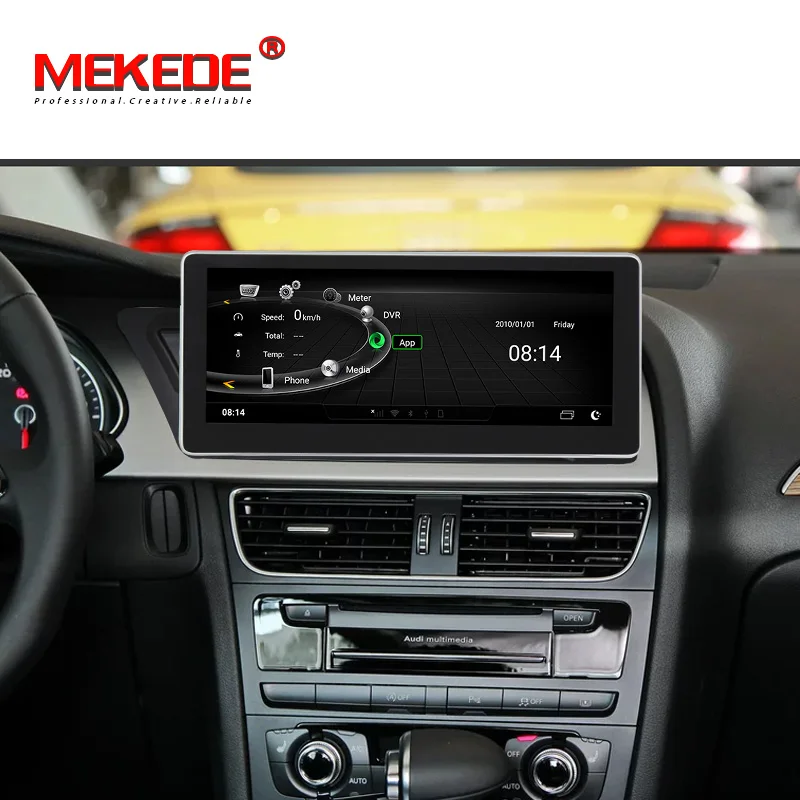 Cheap 4G lte Android 7.1 Auto Radio Multimedia GPS navigation 3GB+32GB Car DVD GPS Player for Audi A4L B8 A5 2009-2016 IPS Screen 5