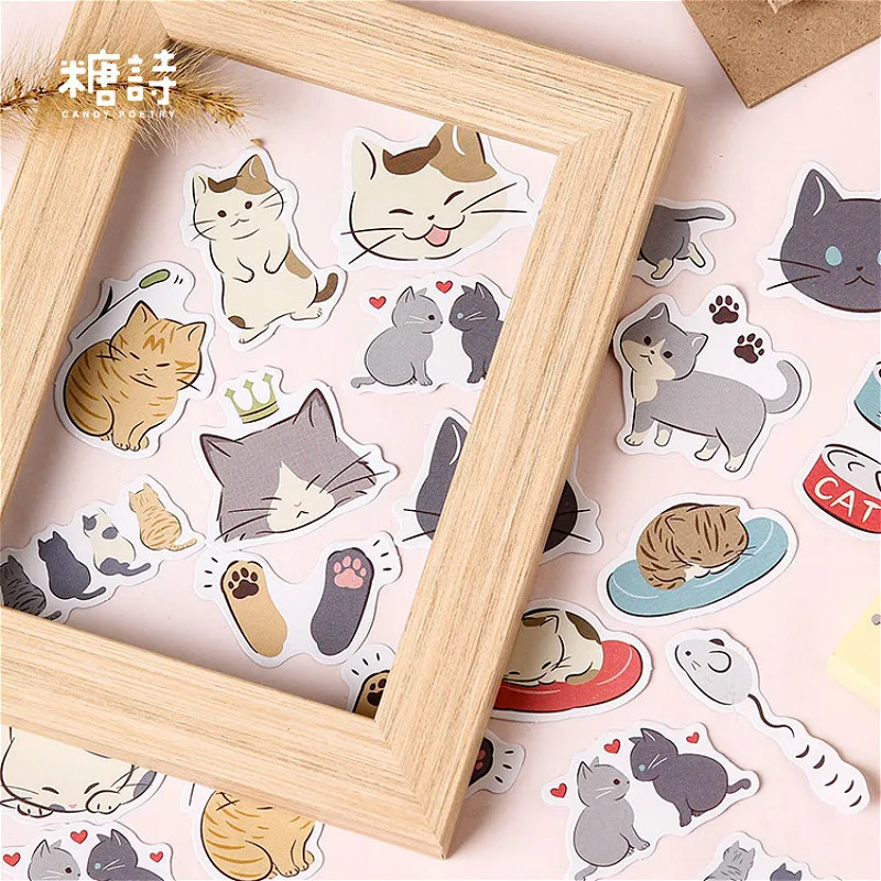 

Hot Sale 45pcs/set Catch Cat Notebook Diary Drawing Painting Graffiti Cover Paper Memo Pad Office School Supplies Gift