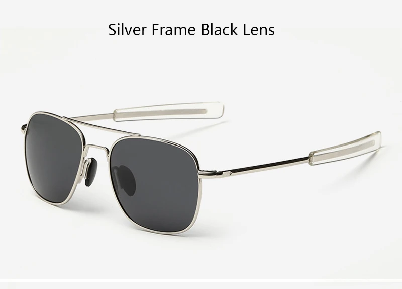 Модные черные американские армейские военные Поляризованные солнечные очки пилота мужские брендовые американские оптические поляризованные солнцезащитные очки Oculos De Sol