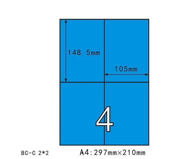 qi 50sheets 200pcs size 105mm 148 5mm address label stickers a4 address label size
