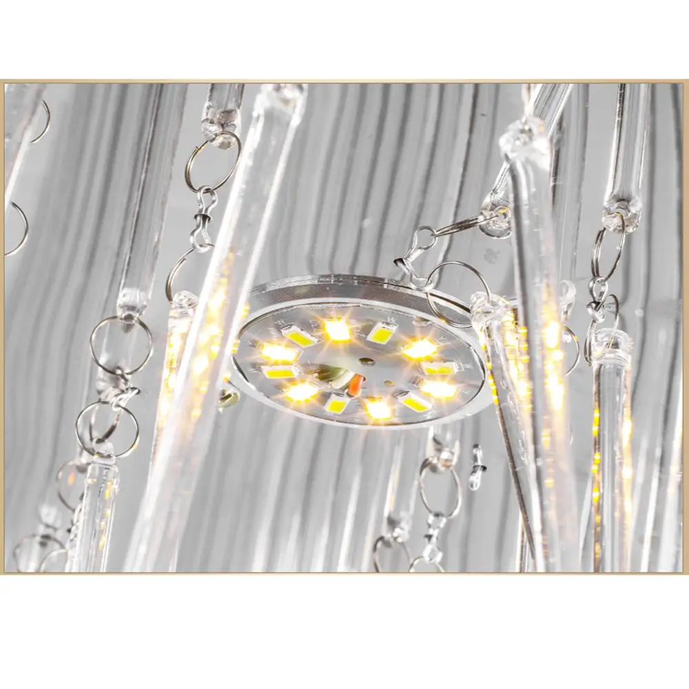 Роскошные кристаллические палочки подвесной потолочный светильник для гостиной современный потолочный светильник для ресторана стеклянные потолочные лампы