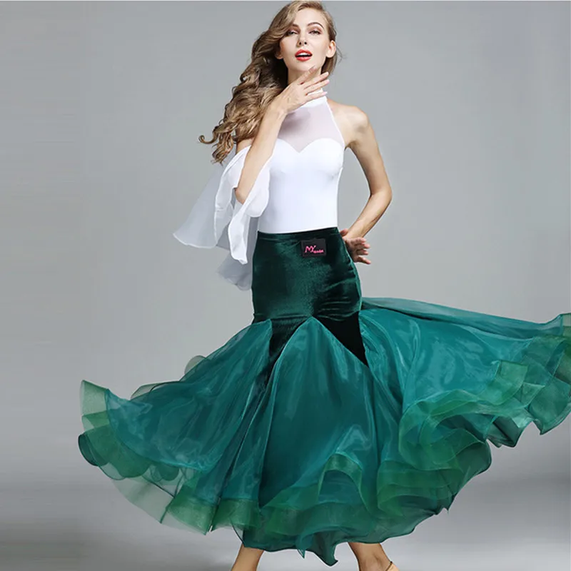 white ballroom dress for women long ballroom dance wear dress standard modern dance costumes