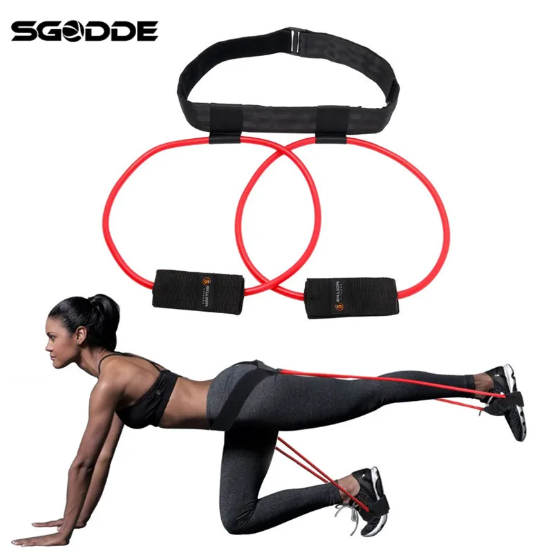 Günstige SGODDE Booty Bands Set Widerstand Bands Für EIN Bikini Butt Gesäß Muscle Taille Gürtel Einstellbare Workout Mit Tragen Tasche