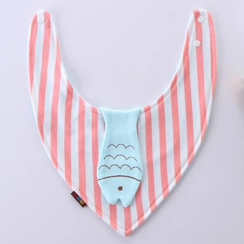 

Cartoon Fox Chick Baby Bibs Reusable Washable Cotton Baby Feeding Smock Scarf Adjustable Infant Bibs