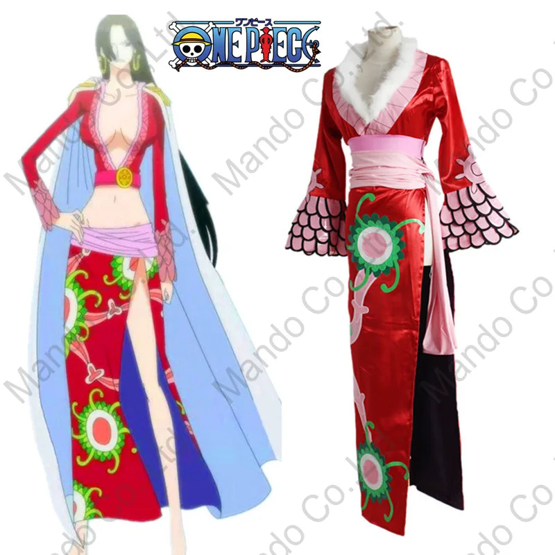Anime One Piece Boa Cosplay Costumes women sexy dress uniform Halloween