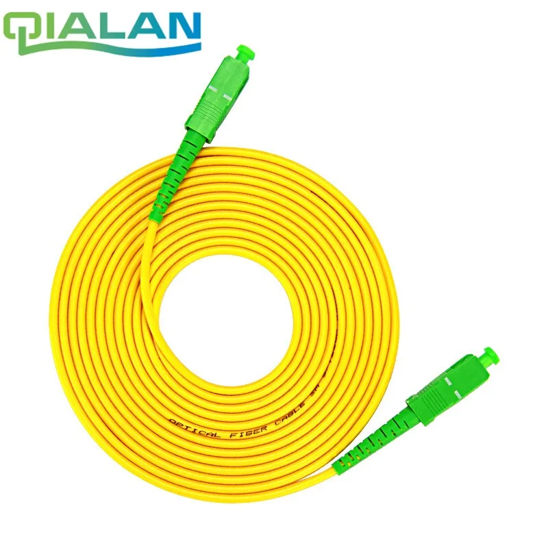 

20m SC APC to SC APC Patchcord Simplex 2.0mm PVC Single Mode Fiber Patch Cable,FTTH Patch Cord, Jumper Bend Insensitive