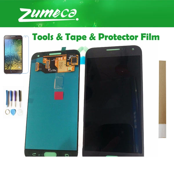 

Adjust Brightness 5.0 Inch For Samsung Galaxy E5 E500 E500M E500F E500H Samsung E500 LCD Display+Touch Screen 3 Color With Kits