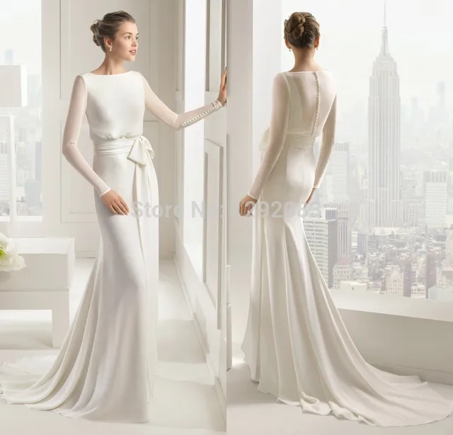 [تصویر:  2015-Plain-Long-Sleeves-A-Line-Chiffon-R...40x640.jpg]