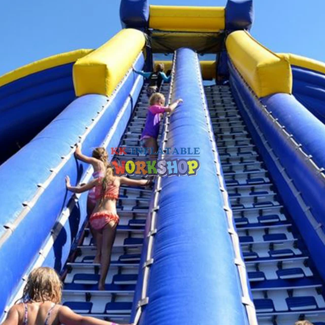 Beach island inflatable water park Giant inflatable hippo Cliffhanger water slide in Sapin 4