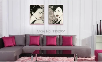 

portrait canvas paintings vintage style beauty black and white pictures modern art fine art decorative art free shipping