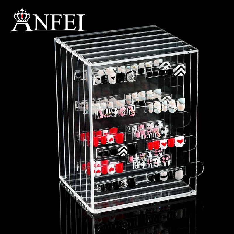 Anfei новый список ногтей Дисплей стенд в том числе двусторонней клейкой можете