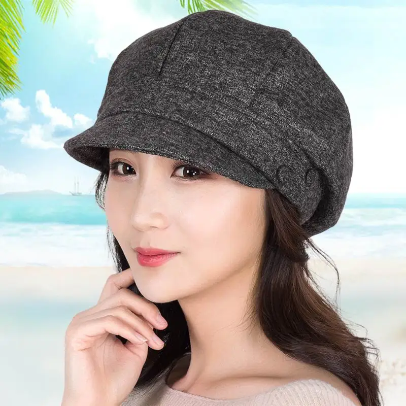 

Kagenmo Classic Design Fashion Women'S Octagonal Cap British Style Solid Color Autumn Winter Female Berets