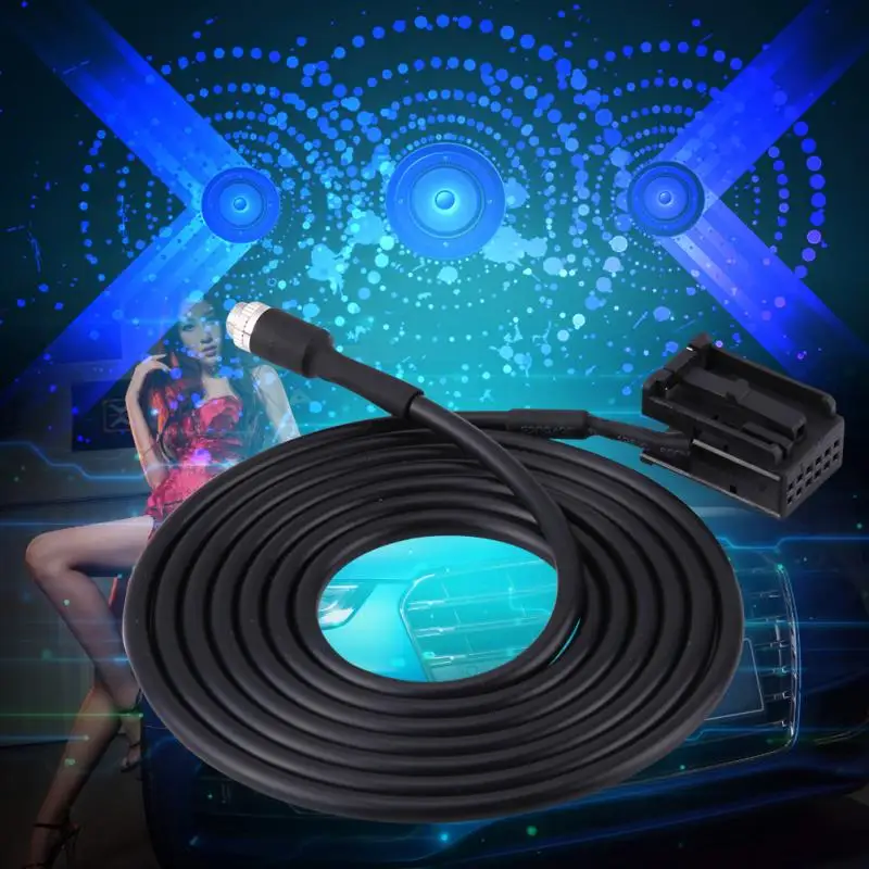 Aux кабель адаптер передачи данных линия 6000 CD MP3 Аудио вход для Ford Focus Mondeo с кнопками