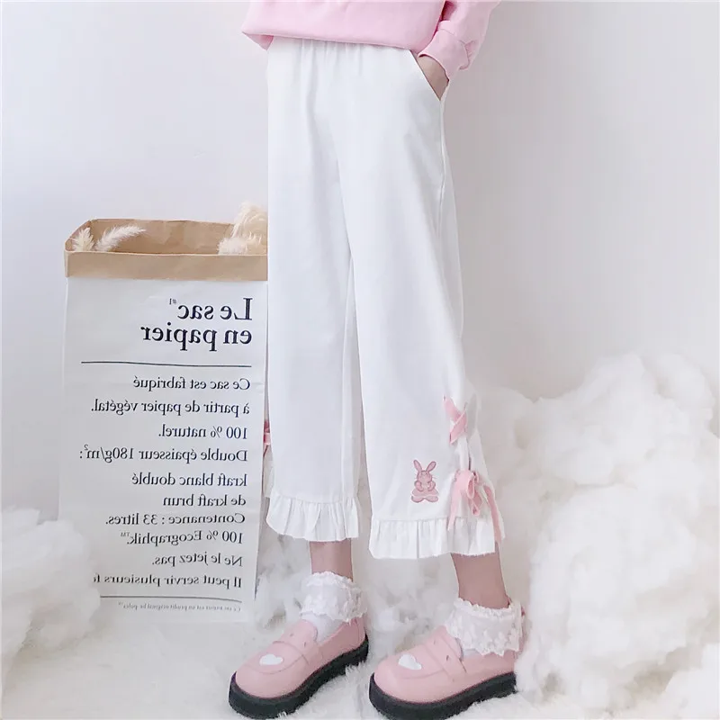 Women's Trousers Korean Japanese Harajuku Ulzzang Casual Loose